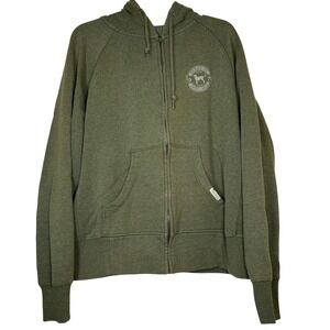 The Black Dog‎ Tavern Company Olive Green Zip Up Hoodie Sweatshirt Men's Medium